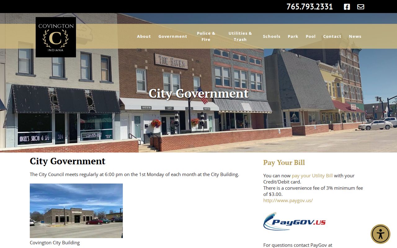 Covington court records and city government distinction